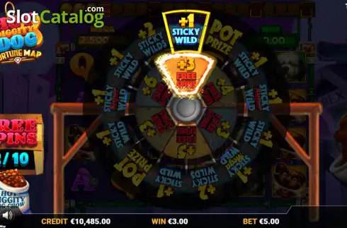 Οθόνη3. Hot Diggity Dog Fortune Map Κουλοχέρης 