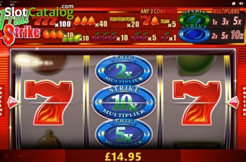 Οθόνη5. Fruit Strike (Max Win Gaming) Κουλοχέρης
