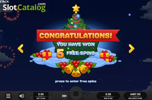 Οθόνη7. Santa's Stack Κουλοχέρης