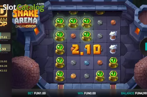 Οθόνη7. Snake Arena Dream Drop Κουλοχέρης