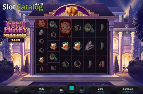 Οθόνη5. The Great Pigsby Megaways Κουλοχέρης