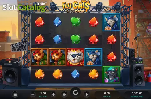 Οθόνη3. Fly Cats Dream Drop Κουλοχέρης