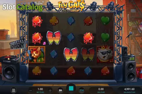 Οθόνη4. Fly Cats Dream Drop Κουλοχέρης