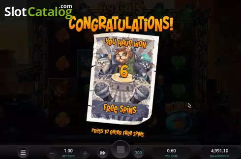 Οθόνη8. Fly Cats Dream Drop Κουλοχέρης