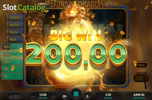 Οθόνη3. Bonsai Dragon Blitz Dream Drop Κουλοχέρης