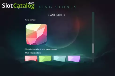 Πίνακας πληρωμών 5. King Stones Κουλοχέρης
