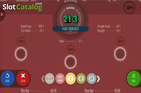 Blackjack 21+3 (Felt) Λογότυπο Blackjack 21+3 (Felt) Λογότυπο