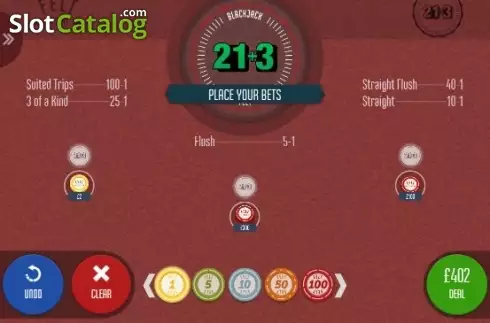 Οθόνη2. Blackjack 21+3 (Felt) Κουλοχέρης