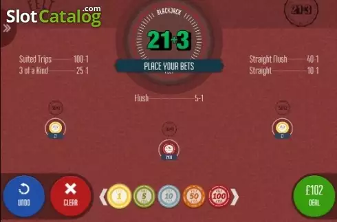 Οθόνη3. Blackjack 21+3 (Felt) Κουλοχέρης
