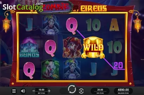 Οθόνη3. Zombie Circus Κουλοχέρης 
