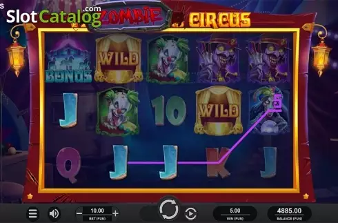 Οθόνη4. Zombie Circus Κουλοχέρης 