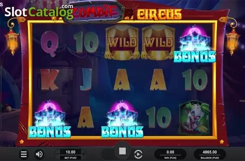 Οθόνη5. Zombie Circus Κουλοχέρης 