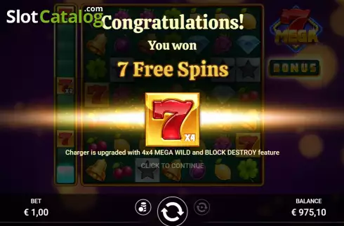 Οθόνη5. Mega 7 (Reloaded Gaming) Κουλοχέρης