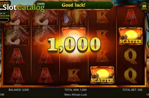 Οθόνη3. African Luck Κουλοχέρης 