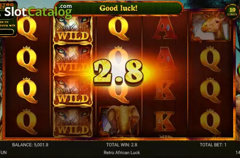 Οθόνη4. African Luck Κουλοχέρης 