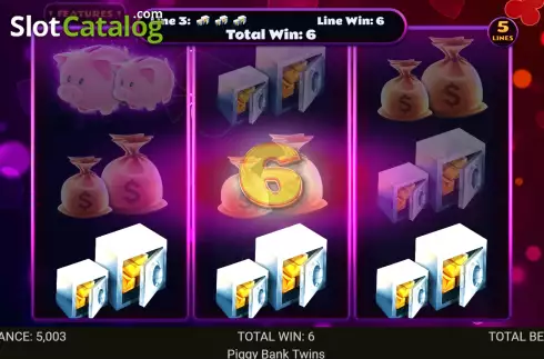 Οθόνη3. Piggy Bank Twins Κουλοχέρης