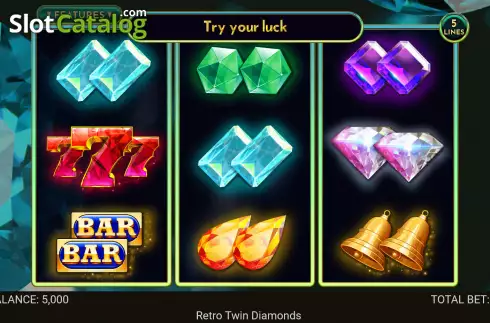Οθόνη2. Twin Diamonds Κουλοχέρης