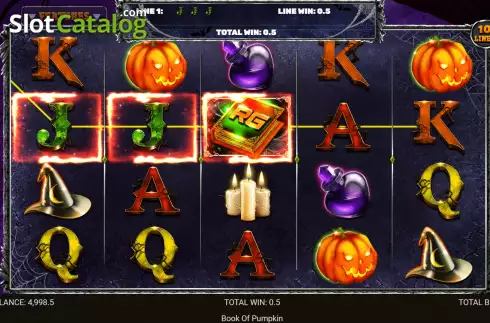 Οθόνη3. Book of Pumpkin (Retro Gaming) Κουλοχέρης