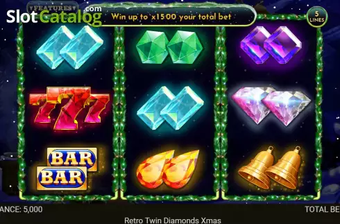 Οθόνη2. Twin Diamonds Xmas Edition Κουλοχέρης