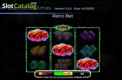 Οθόνη5. Twin Diamonds Xmas Edition Κουλοχέρης