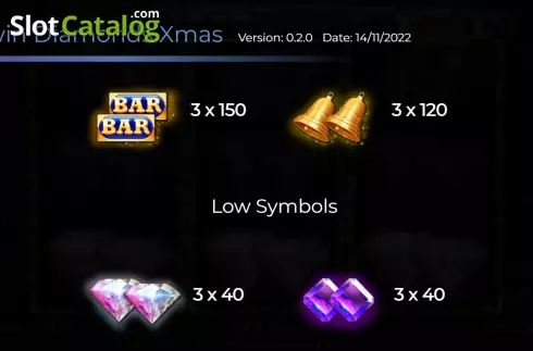 Οθόνη7. Twin Diamonds Xmas Edition Κουλοχέρης