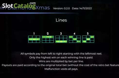 Οθόνη9. Twin Diamonds Xmas Edition Κουλοχέρης