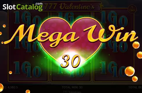 Οθόνη5. 777 Valentine's Κουλοχέρης 