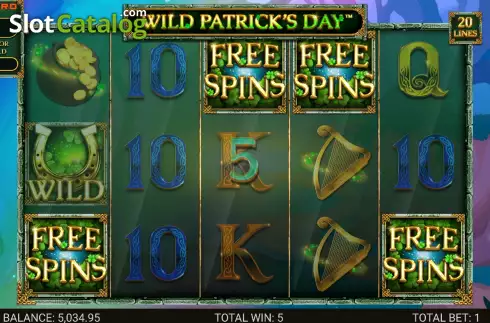 Οθόνη8. Wild Patrick's Day Κουλοχέρης