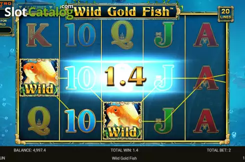 Οθόνη3. Wild Gold Fish Κουλοχέρης