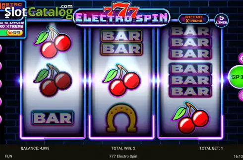 Οθόνη3. 777 Electro Spin Κουλοχέρης