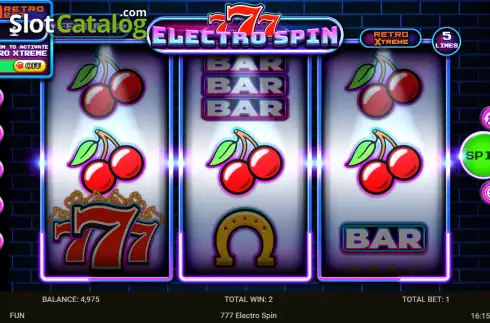 Οθόνη4. 777 Electro Spin Κουλοχέρης