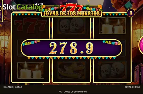 Οθόνη4. 777 - Joyas De Los Muertos Κουλοχέρης