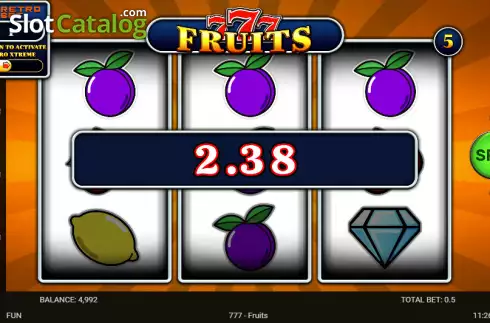 Οθόνη3. 777 - Fruits Κουλοχέρης