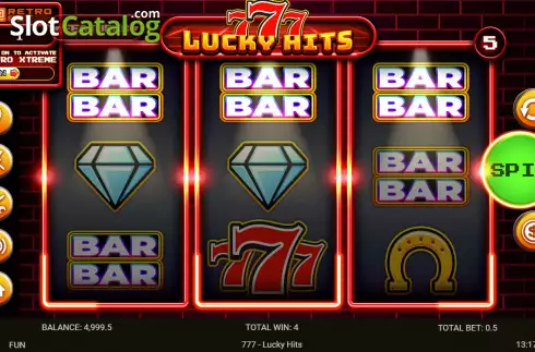 Οθόνη3. 777 Lucky Hits Κουλοχέρης