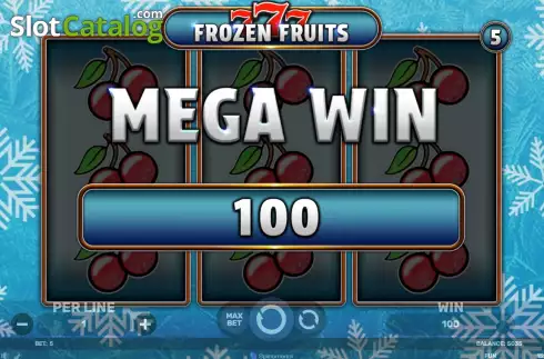 Οθόνη3. 777 Frozen Fruits Κουλοχέρης 