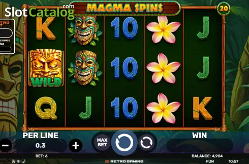 Οθόνη2. Magma Spins Κουλοχέρης