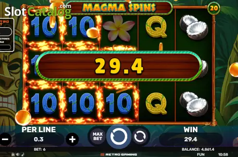 Οθόνη3. Magma Spins Κουλοχέρης