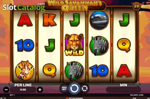 Οθόνη2. Wild Savannah's Queen Κουλοχέρης