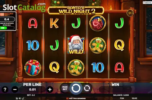 Οθόνη2. Santa's Wild Night 2 Κουλοχέρης