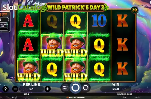 Οθόνη3. Wild Patrick's Day 2 Κουλοχέρης 