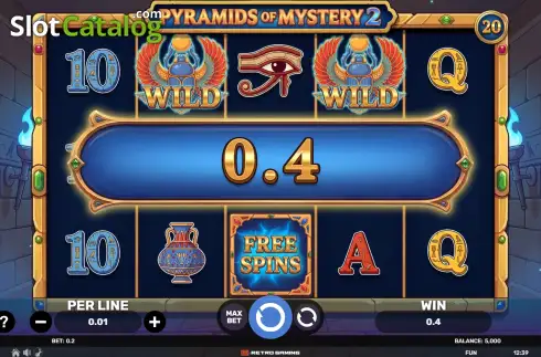 Οθόνη3. Pyramids of Mystery 2 Κουλοχέρης
