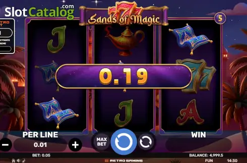 Οθόνη3. 777 - Sands of Magic Κουλοχέρης 