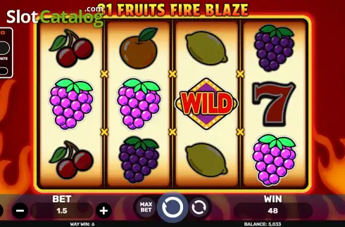 Οθόνη3. 81 Fruits Fire Blaze Κουλοχέρης