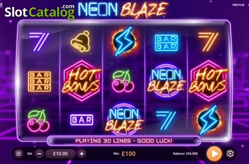 Οθόνη2. Neon Blaze Κουλοχέρης