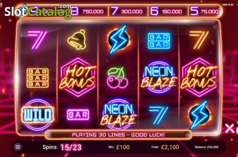 Οθόνη5. Neon Blaze Κουλοχέρης