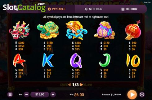 Οθόνη8. Dragon Coins Κουλοχέρης 