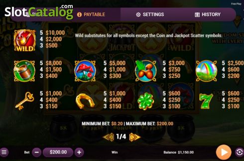 Οθόνη8. Irish Coins (Revolver Gaming) Κουλοχέρης