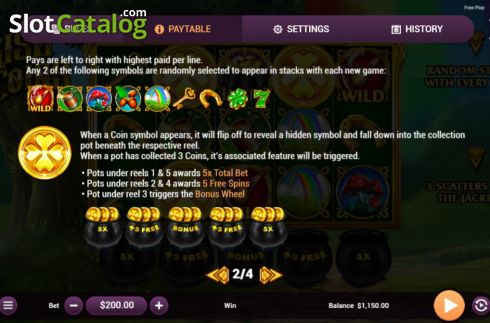 Οθόνη9. Irish Coins (Revolver Gaming) Κουλοχέρης