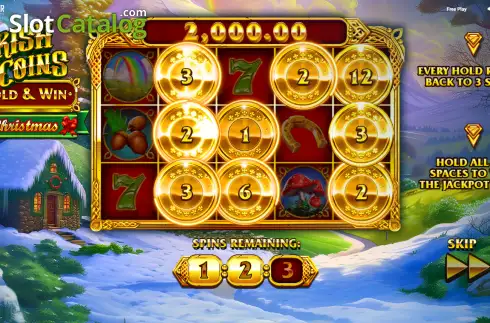 Οθόνη3. Irish Coins Hold & Win Christmas Κουλοχέρης
