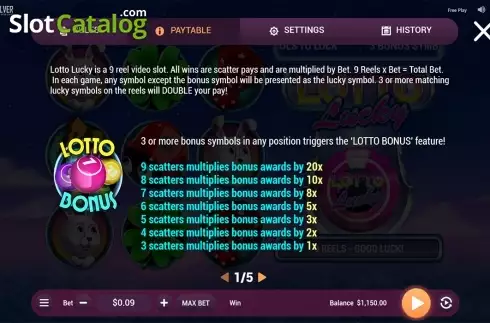Οθόνη6. Lotto Lucky Κουλοχέρης 